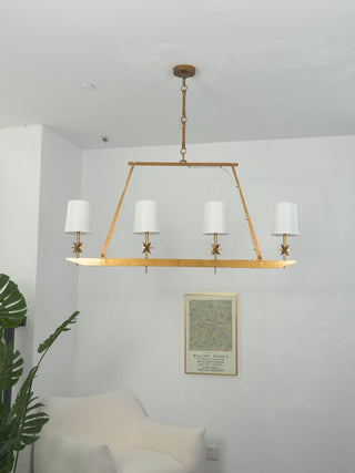 Lynve Lustre Élégant Stellaire Linéaire en Laiton