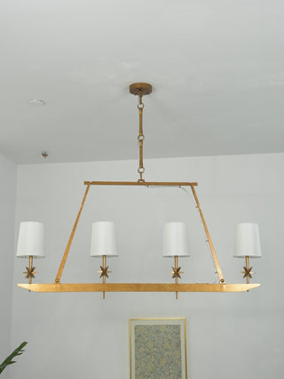 Lynve Lustre Élégant Stellaire Linéaire en Laiton