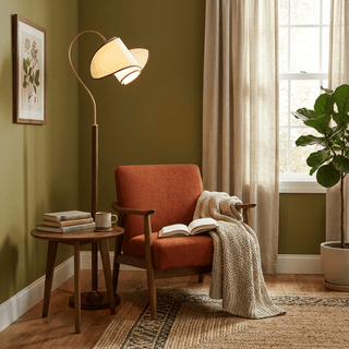 Stelmo Curved Neck Floor Lamp-Neutral Decor
