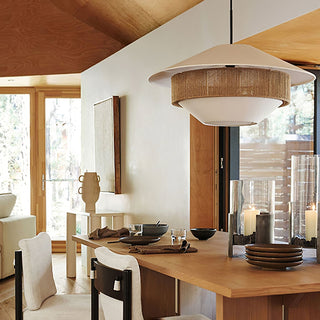 Solis Suspension Moderne en Tissu