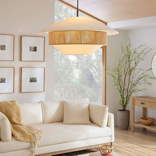 Solis Suspension Moderne en Tissu