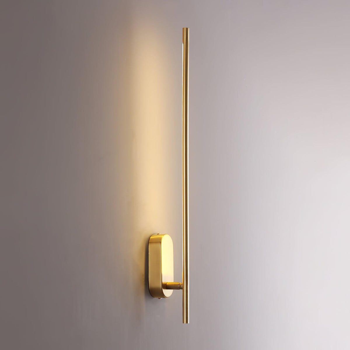 The sconce shown in a bedroom above a nightstand.
