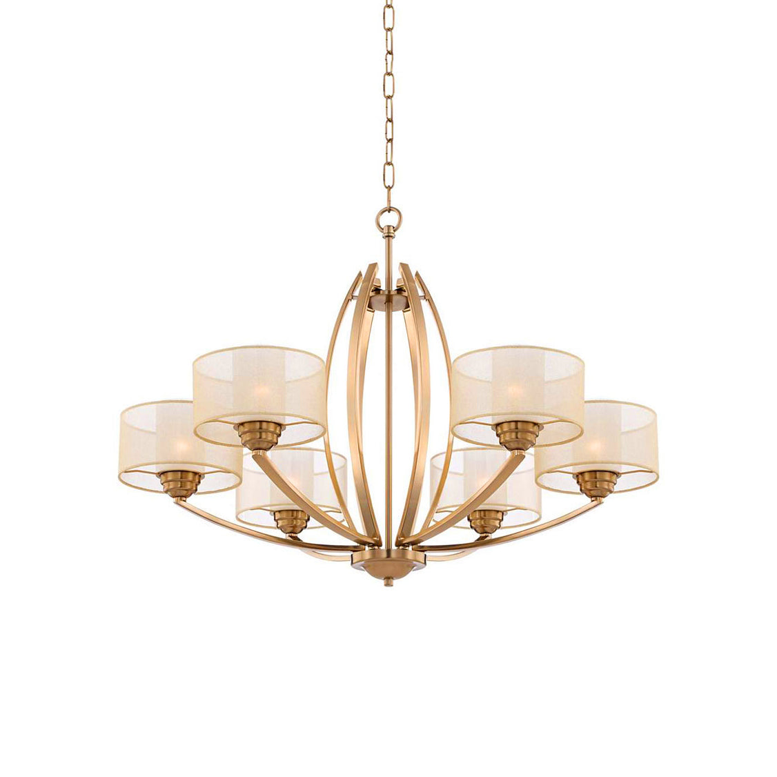 Lyvelus Postmodern Luxe Laiton Tissu Lustre