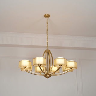 Lyvelus Postmodern Luxe Laiton Tissu Lustre