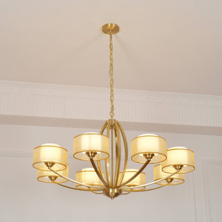 Lyvelus Postmodern Luxe Laiton Tissu Lustre