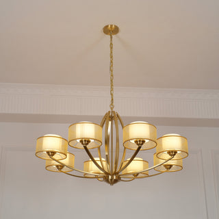Lyvelus Postmodern Luxe Laiton Tissu Lustre