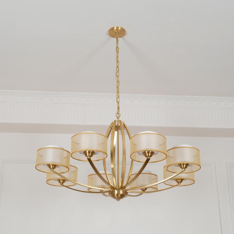 Lyvelus Postmodern Luxe Laiton Tissu Lustre