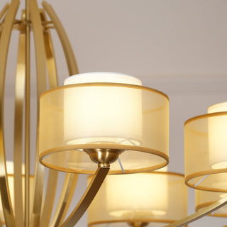 Lyvelus Postmodern Luxe Laiton Tissu Lustre