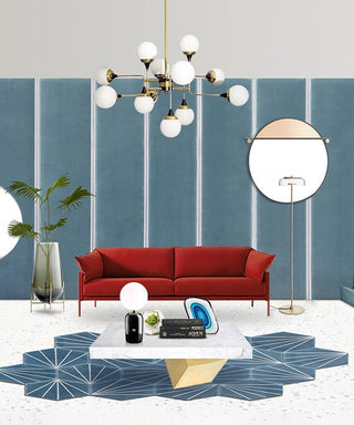 Lustra Lustre Stilnovo en Laiton Noir et Verre