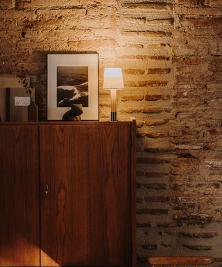 Stitched Table Lamp-Neutral Decor