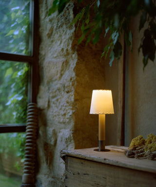 Stitched Table Lamp-Neutral Decor