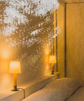 Stitched Table Lamp-Neutral Decor