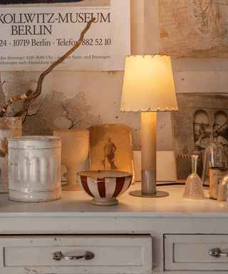Stitched Table Lamp-Neutral Decor
