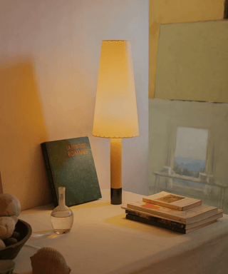 Stitched Table Lamp-Neutral Decor