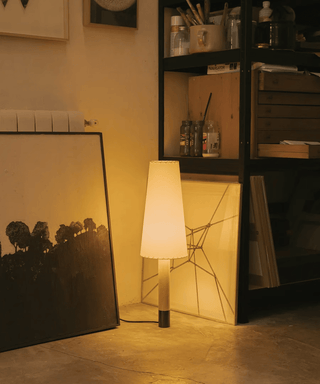 Stitched Table Lamp-Neutral Decor