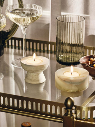 Stone Halo Candle Holder Set-Neutral Decor