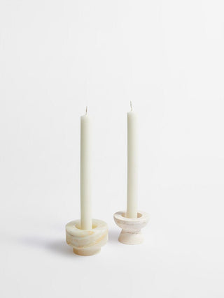 Stone Halo Candle Holder Set-Neutral Decor