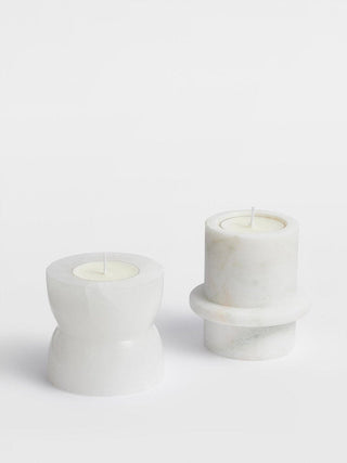 Stone Halo Candle Holder Set-Neutral Decor