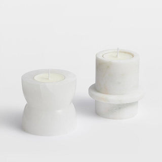 Stone Halo Candle Holder Set-Neutral Decor