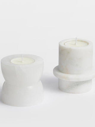 Stone Halo Candle Holder Set-Neutral Decor