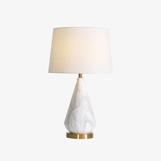Elysian Lampe de Table en Marbre Blanc Et Noir
