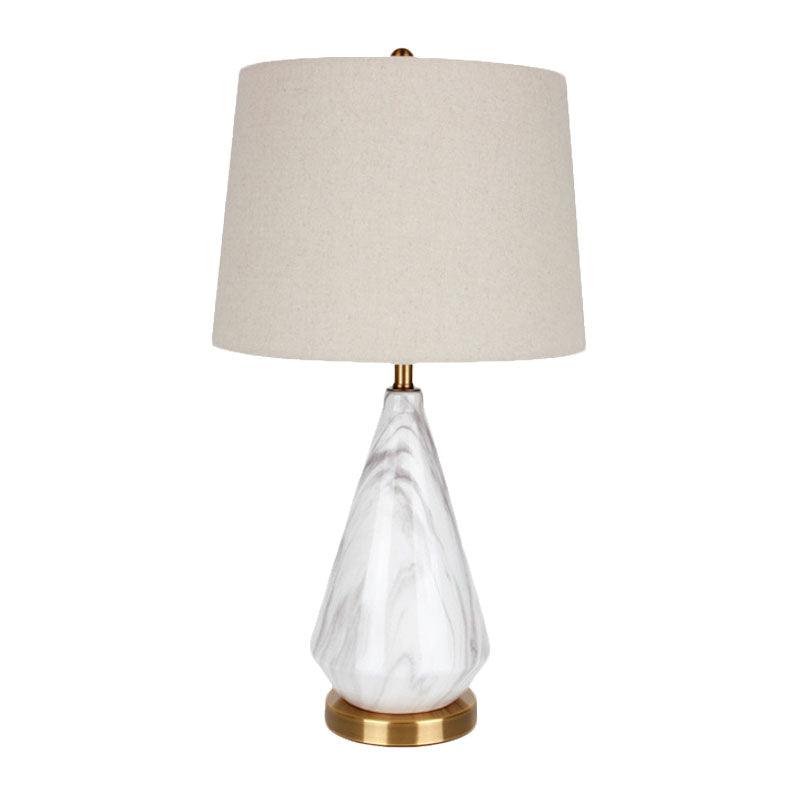 Elysian Lampe de Table en Marbre Blanc Et Noir