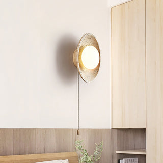 Vephair Bol-Cadre Travertin Luminaire Mural