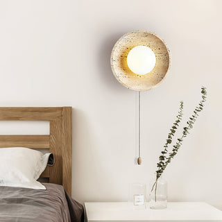 Vephair Bol-Cadre Travertin Luminaire Mural
