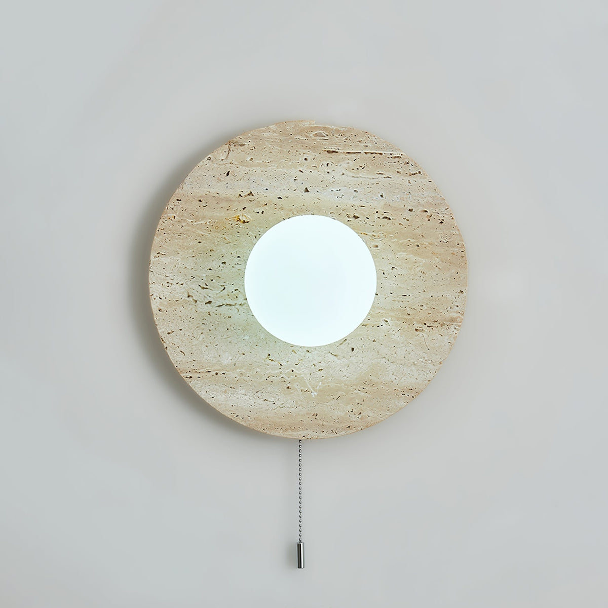 Vephair Bol-Cadre Travertin Luminaire Mural