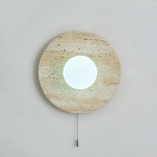 Vephair Bol-Cadre Travertin Luminaire Mural