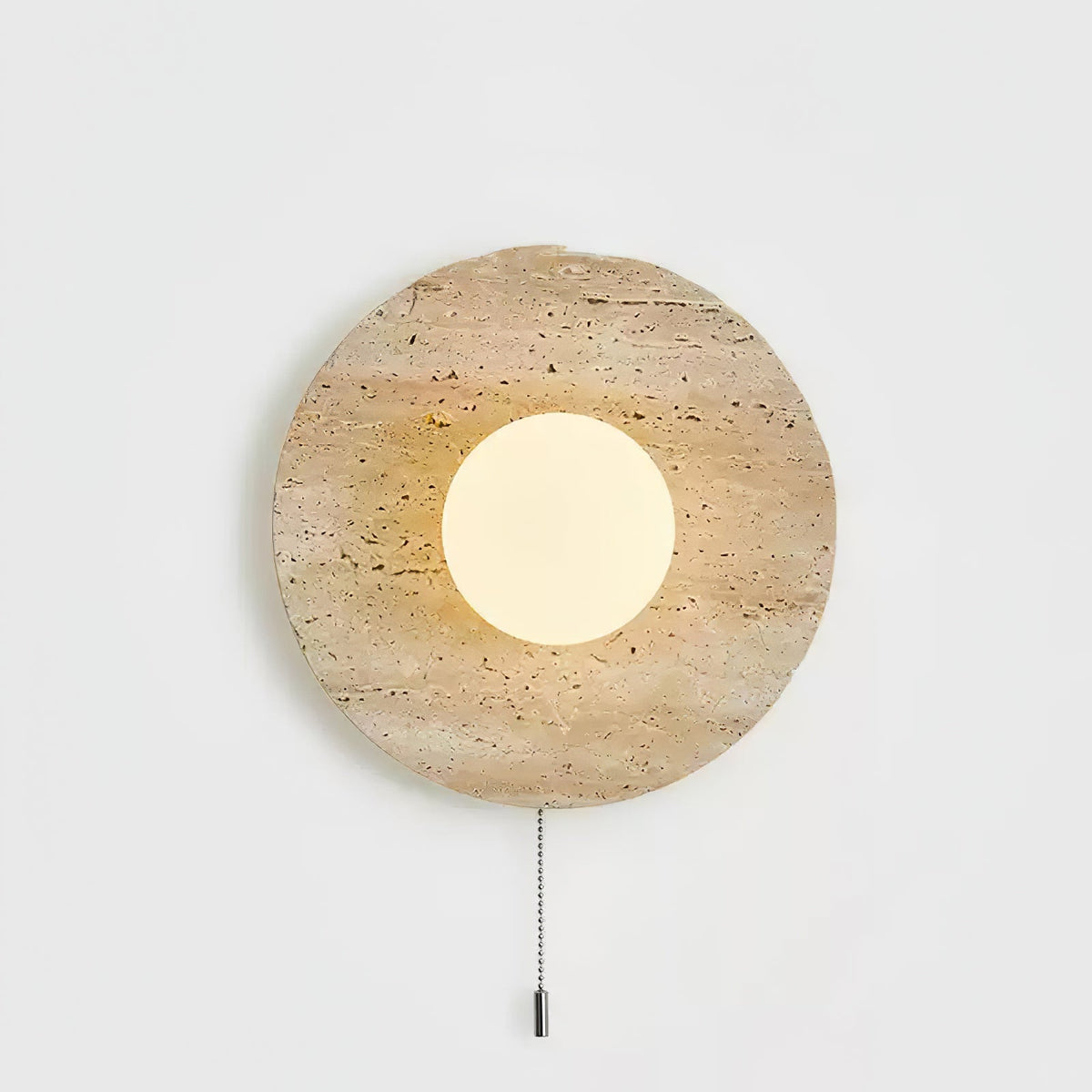 Vephair Bol-Cadre Travertin Luminaire Mural