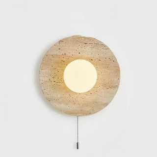 Vephair Bol-Cadre Travertin Luminaire Mural