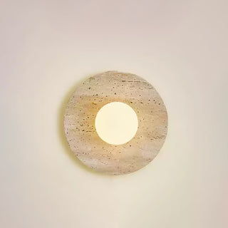 Vephair Bol-Cadre Travertin Luminaire Mural
