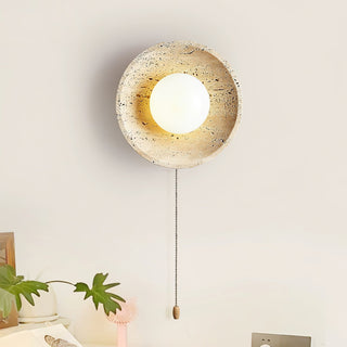 Vephair Bol-Cadre Travertin Luminaire Mural