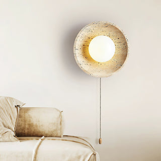 Vephair Bol-Cadre Travertin Luminaire Mural