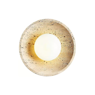Vephair Bol-Cadre Travertin Luminaire Mural