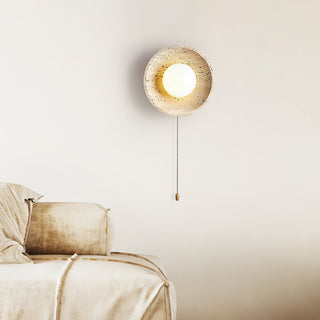 Vephair Bol-Cadre Travertin Luminaire Mural