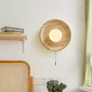 Vephair Bol-Cadre Travertin Luminaire Mural