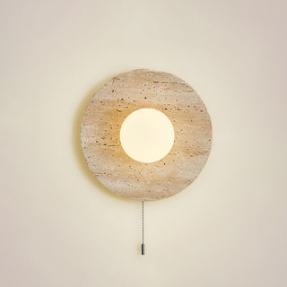 Vephair Bol-Cadre Travertin Luminaire Mural