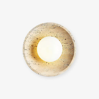 Vephair Bol-Cadre Travertin Luminaire Mural