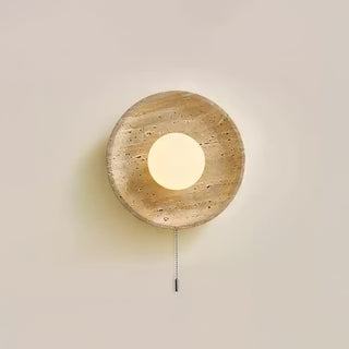 Vephair Bol-Cadre Travertin Luminaire Mural
