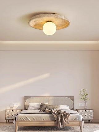 Vephair Bol-Cadre Travertin Luminaire Mural