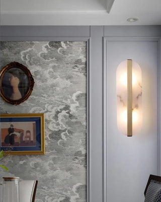 Calura Lampe Murale Double en Albâtre