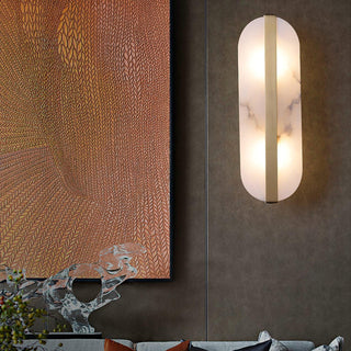 Calura Lampe Murale Double en Albâtre