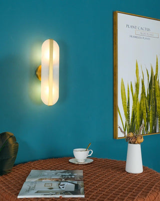 Calura Lampe Murale Double en Albâtre