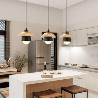 Nadro Lampe Suspendue Moderne en Bois