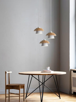 Nadro Lampe Suspendue Moderne en Bois
