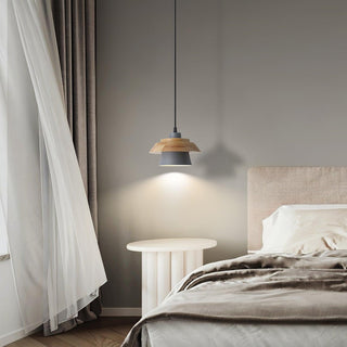 Nadro Lampe Suspendue Moderne en Bois