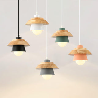 Nadro Lampe Suspendue Moderne en Bois