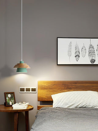 Nadro Lampe Suspendue Moderne en Bois